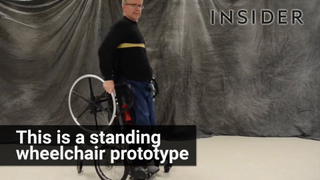 Hand-Powered Wheelchair That Can Scoot Around Upright Is Brilliant